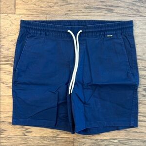 Navy Blue Drawstring Shorts
